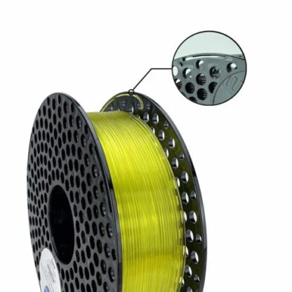 Azurefilm PETG Yellow Transparent 1kg 1,75 mm - Billede 2