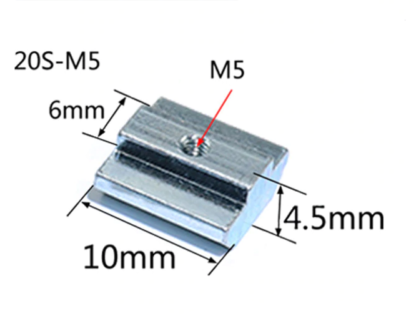 SLIDER T NUT m5