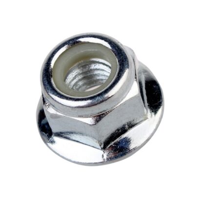 Flange låsemøtrik rustfri A2 M4
