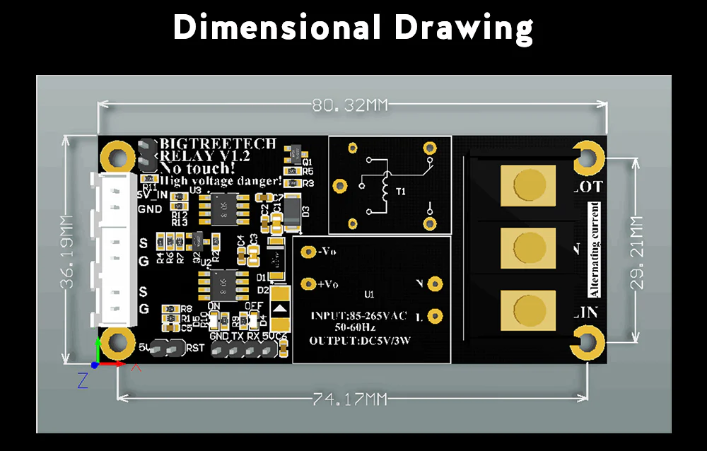 BIGTREETECH Relay V1.2 Automatic Shutdown Module After Printing 3