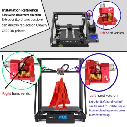 Extruder Dual Gear Venstre til dual extruder - Image 3