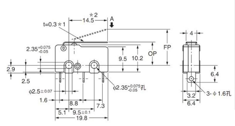 endstop limit switch ss 5gl 192 3