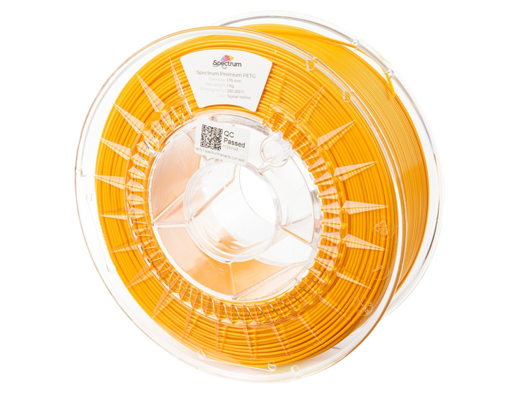Spectrum Filaments Premium PETG SIGNAL YELLOW 1kg 1.75mm - Billede 2