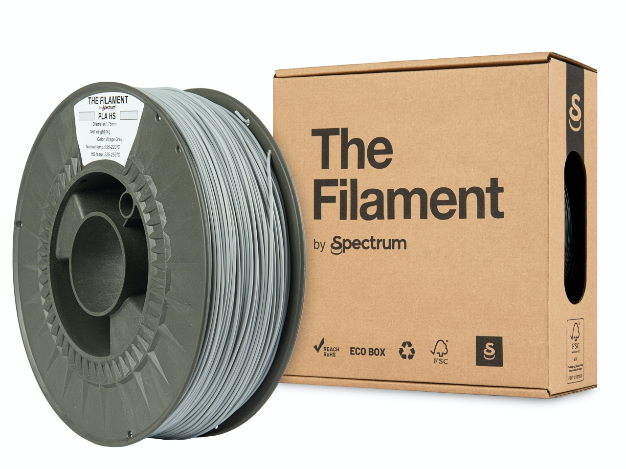 The Filament PLA HS Mirage Grey 1.75mm 1kg High speed - Billede 2