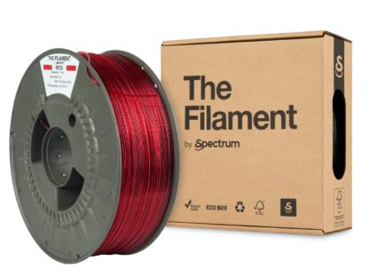 The Filament PETG Transparent Red 1kg 1.75mm - Image 2