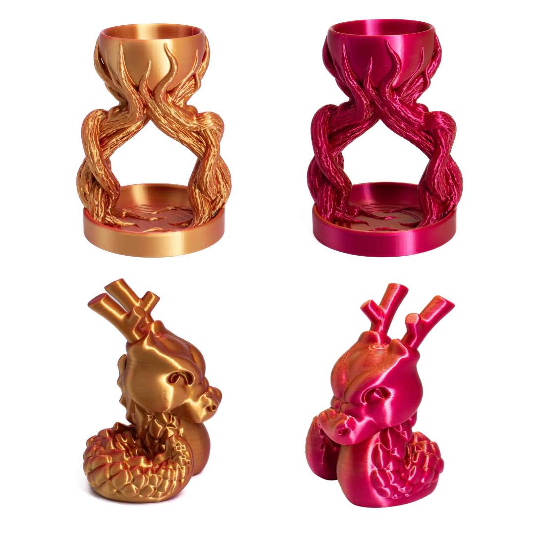 Azurefilm Silk Dual Color Rose Fortune 1,75 mm 1kg 2 Azurefilm Silk Dual Color Rose Fortune 1,75 mm 1kg - Billede 2