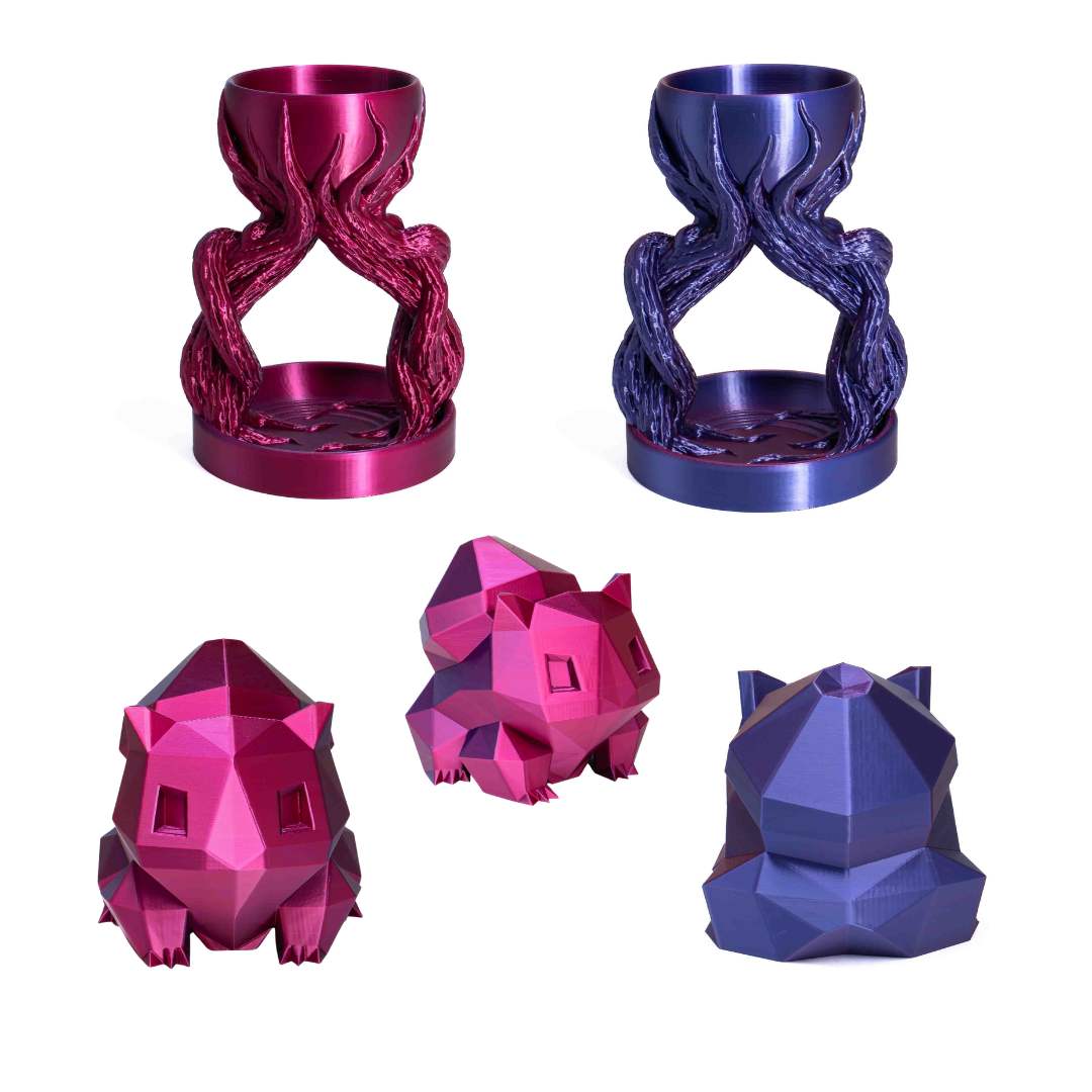 Azurefilm Silk Dual Color Velvet Bloom 1,75 mm 1kg 2 Azurefilm Silk Dual Color Velvet Bloom 1,75 mm 1kg - Billede 2