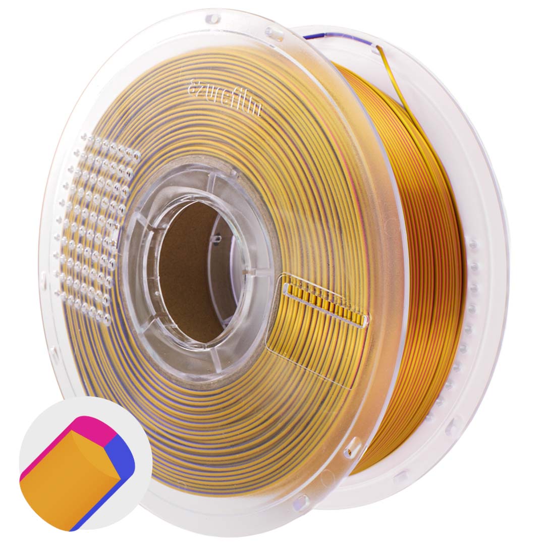 Azurefilm Silk Tri Color Royal Fizz 1,75 mm 1kg 3 Azurefilm Silk Tri Color Royal Fizz 1,75 mm 1kg - Billede 3