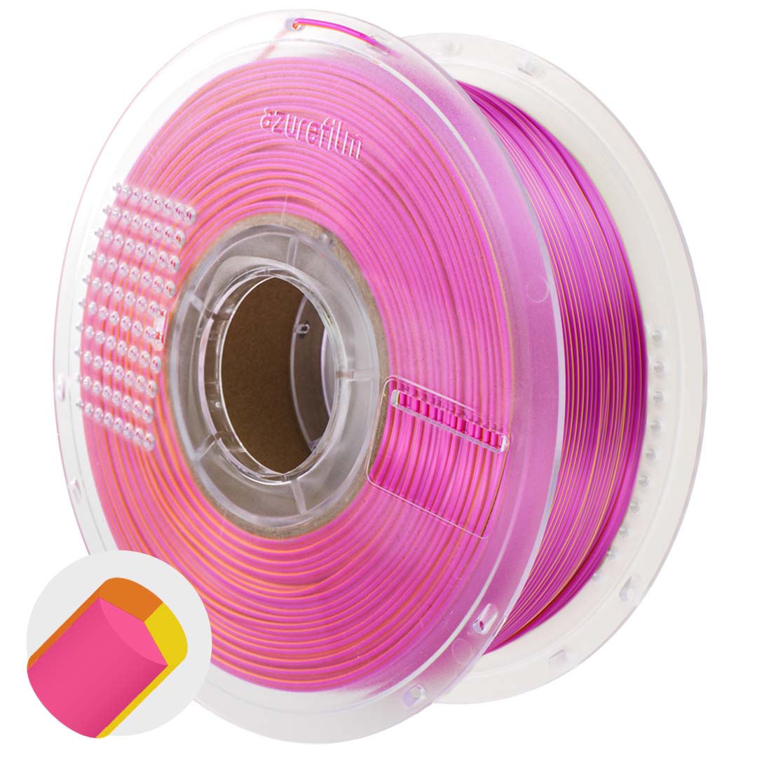 Azurefilm Silk Tri Color Sunset Blaze 1,75 mm 1kg 1 Azurefilm Silk Tri Color Sunset Blaze