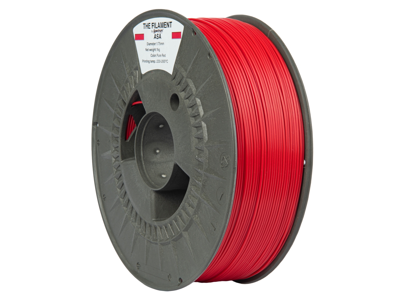 The Filament ASA Pure Red 1kg 1.75mm 2 The Filament ASA Pure Red 1kg 1.75mm - Billede 2