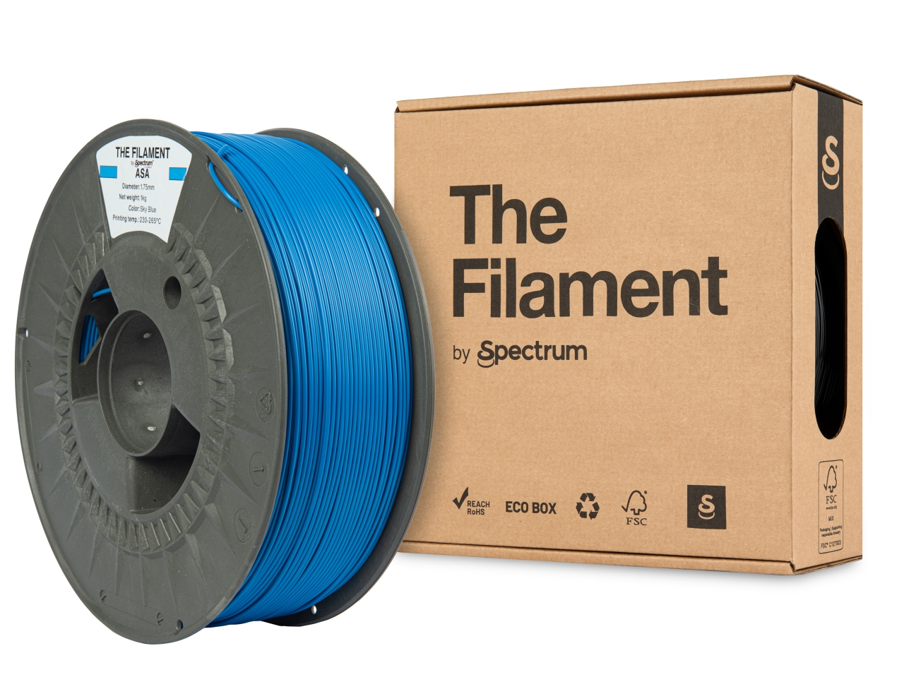 The Filament ASA Sky Blue 1kg 1.75mm 1 The Filament ASA Sky Blue