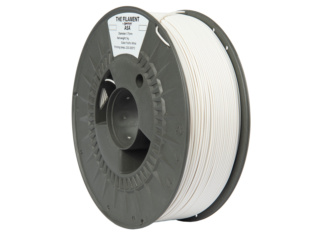The Filament ASA Traffic White 1kg 1.75mm 2 The Filament ASA Traffic White 1kg 1.75mm - Billede 2