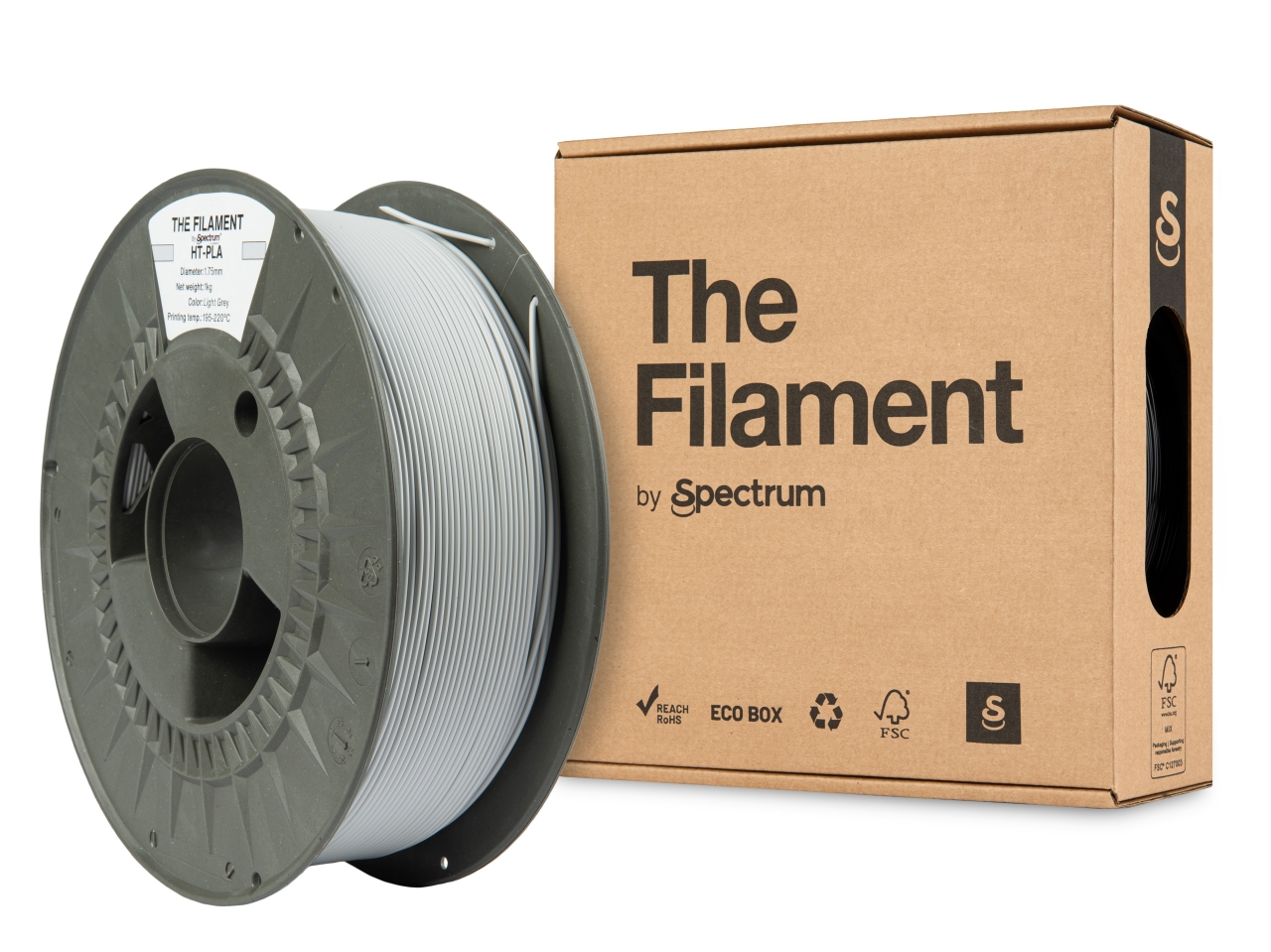 The Filament HT-PLA Light Grey 1kg 1.75mm 1 The Filament HT-PLA Light Grey